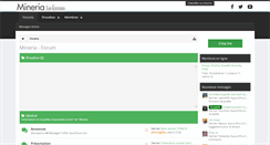 Desktop Screenshot of forum.mineria.fr