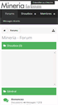 Mobile Screenshot of forum.mineria.fr